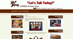 Desktop Screenshot of hiprofoods.com